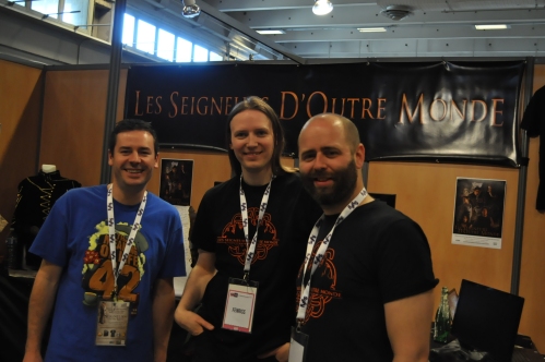 De gauche à droite: Cyril Hiard, Fenriss et Rémi Hoffmann à Geekopolis 2014